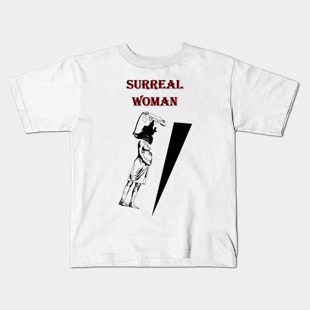 Surreal woman Kids T-Shirt by FranciscoCapelo